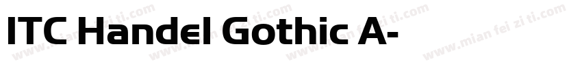 ITC Handel Gothic A字体转换